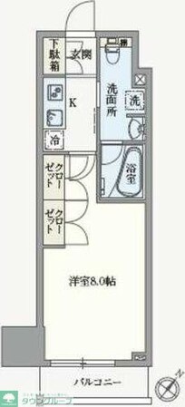 アジールコート汐浜キャナルの物件間取画像